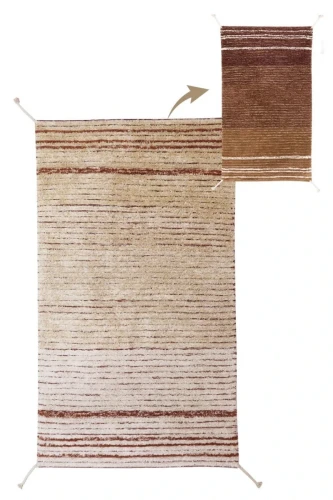 Двусторонний стираемый ковер Lorena Canals Twin Toffee XS (80x140 см)