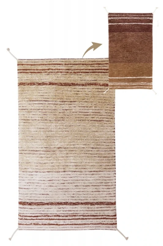 Двусторонний стираемый ковер Lorena Canals Twin Toffee XS (80x140 см)