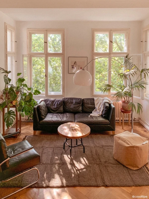 Шерстяной стираемый ковер Lorena Canals Steppe Sheep Brown L (170x240 см)