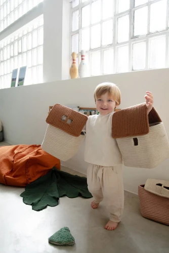 Корзина Lorena Canals Basket House Toffee (22x22x34 см)