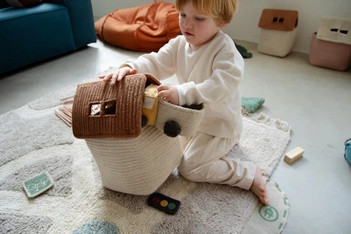 Корзина Lorena Canals Basket House Toffee (22x22x34 см)
