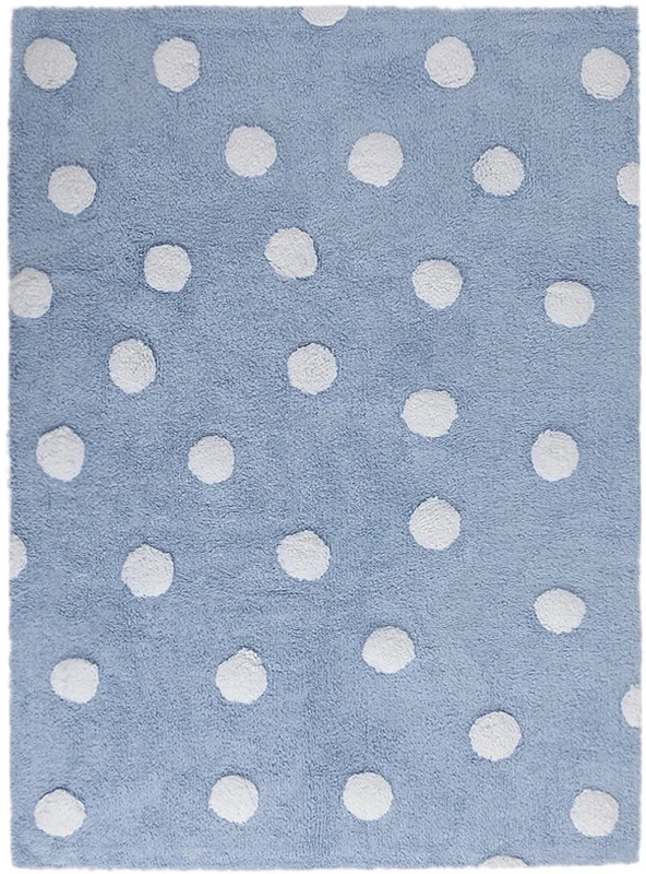 Ковер Lorena Canals Polka Dots Blue White (120x160 см)