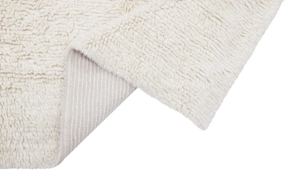 Шерстяной стираемый ковер Lorena Canals Tundra Sheep White (170x240 см)