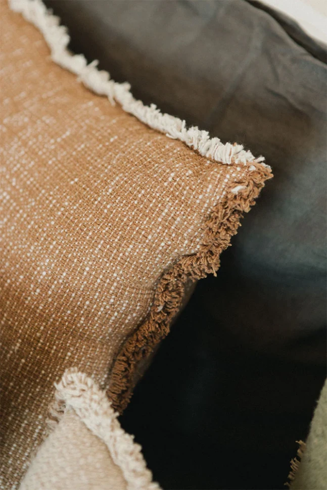 Подушка Lorena Canals Handloom Square Cushion Ochre (45x45 см)
