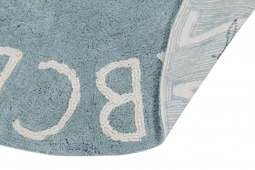 Ковер Lorena Canals Alphabet Round ABC Blue (?150 см)